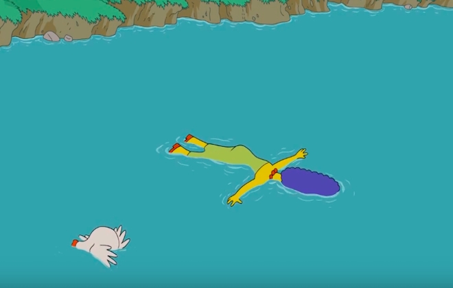 A Particularly Depressing Simpsons Couch Gag