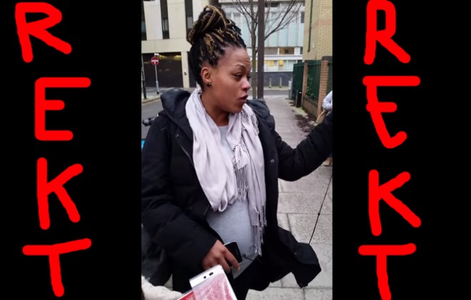 Heroic Woman DESTROYS Anti-Abortion Protestors