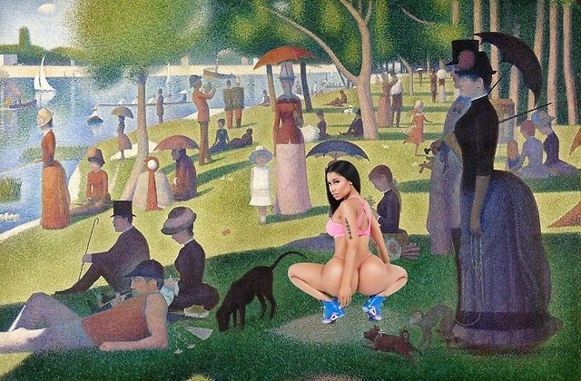 Nicki Minaj's Butt X Famous Artwork