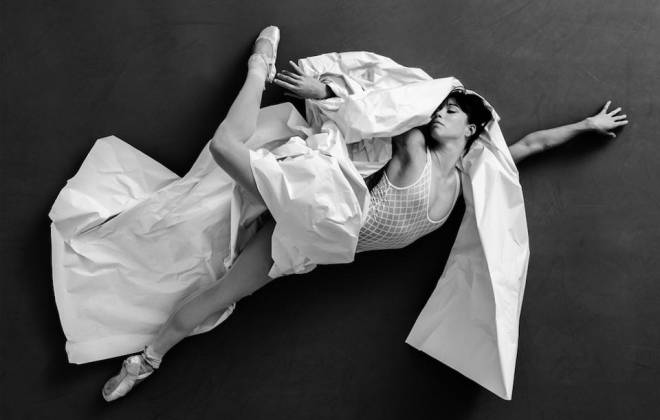 JR’s Installation for the New York City Ballet