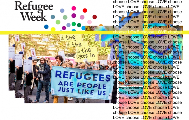 STREET ARTIST LAKWENA CREATES MURAL TO CELEBRATE REFUGEE WEEK