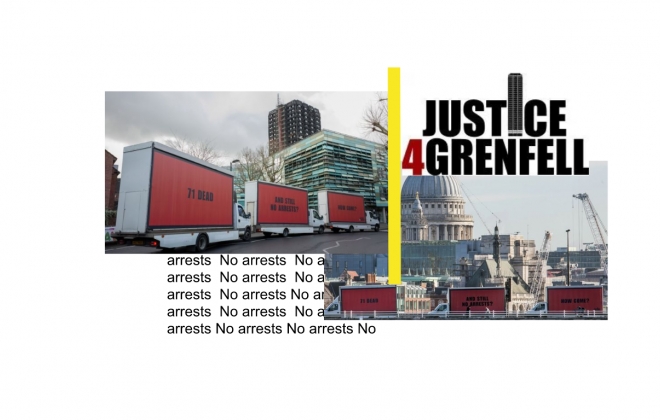 Powerful Three Billboards stunt reminds London that Grenfell victims still need justice