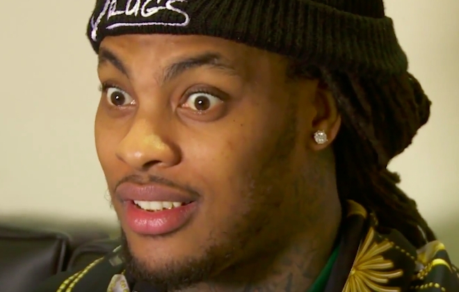Waka Flocka Flame Wipes His Bare Arse On Donald Trump Jersey