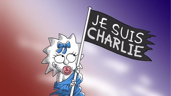The Simpsons Pay Tribute To Charlie Hebdo