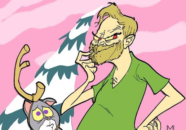 Artist Draws Himself And Cat In The Style Of 100 Illustrators