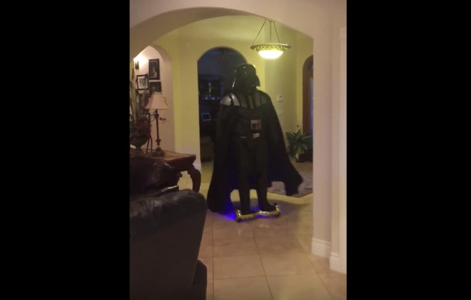 It Is Essential You Watch This Video Of Darth Vader Falling Off A Hoverboard