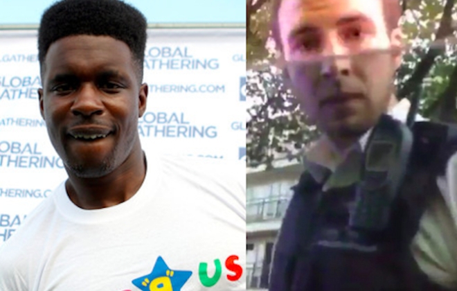 Tempa T x Car Smashing Met Police Officer