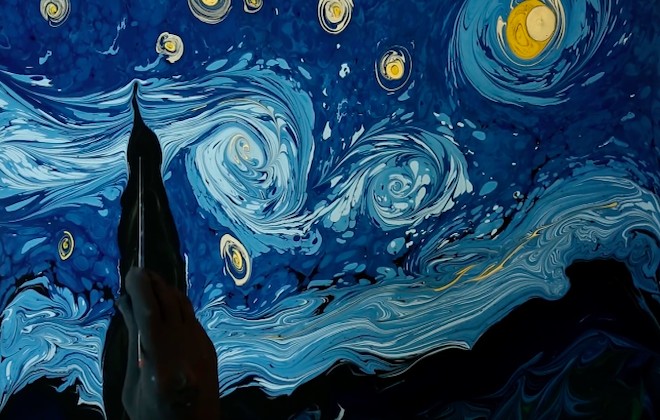 Creating A Van Gogh Piece With Dark Water Animation