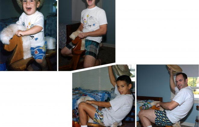 Three Brothers Recreate Old Family Photos