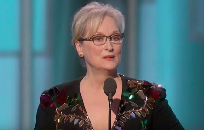 Meryl Streep Hits Out At Donald Trump During Awards Speech