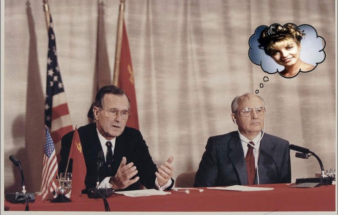 Gorbachev asks Bush "Who Killed Laura Palmer"?