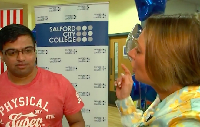 Student Visibly Disappointed By A-Level Results During Live TV Broadcast
