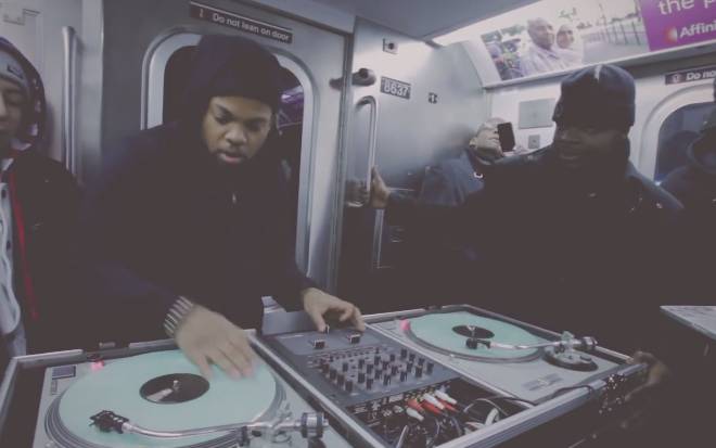 Jam Master Jay's Son DJs On The Subway