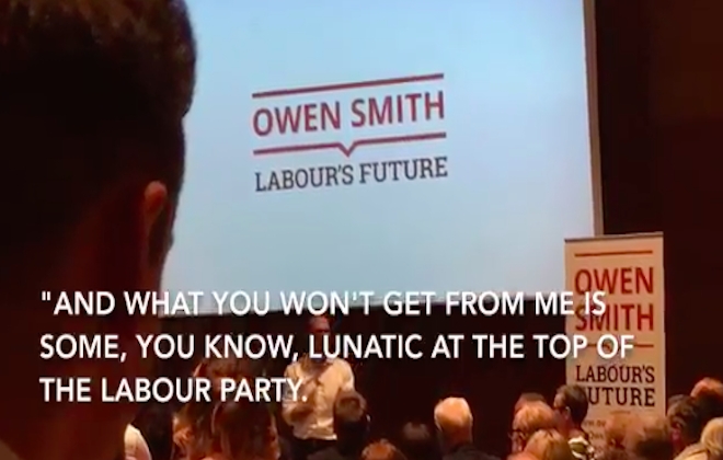 Desperate Owen Smith Calls Jeremy Corbyn A 'Lunatic'