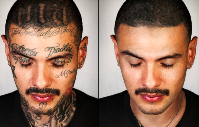 Skin Deep: A Photography Project 'Removing' Ex-Gang Members' Face Tattoos
