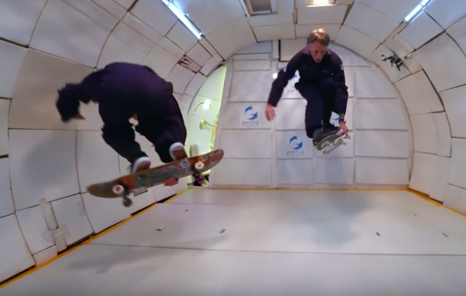 Skateboarding in Zero Gravity