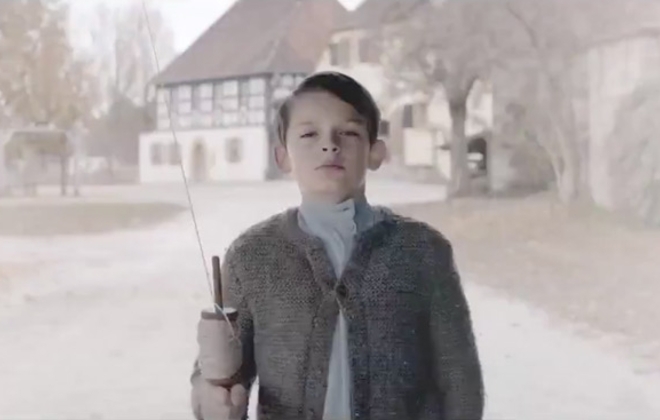 Mercedes C Class Quantum Leaps and Runs Down Young Hitler