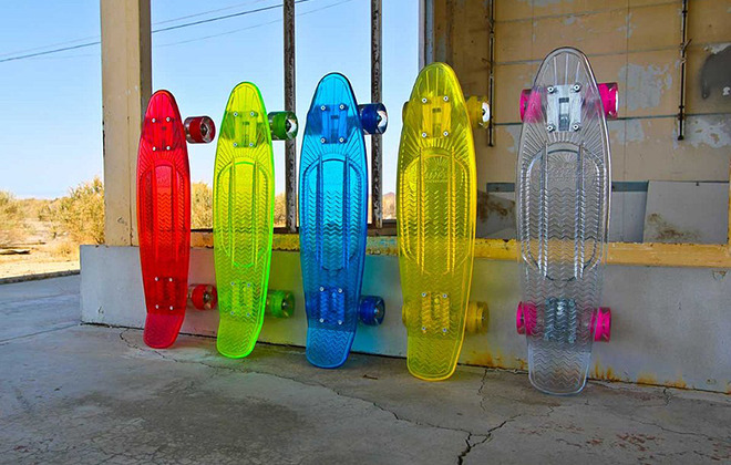 Self-Illuminating Skateboards