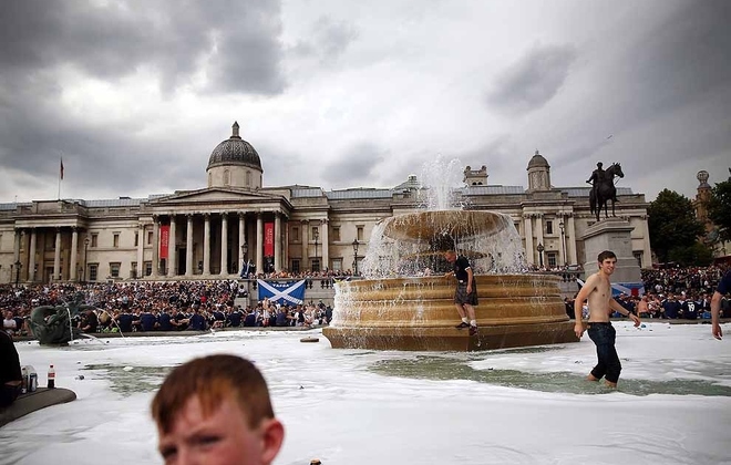 The Tartan Army At Trafalgar Square
