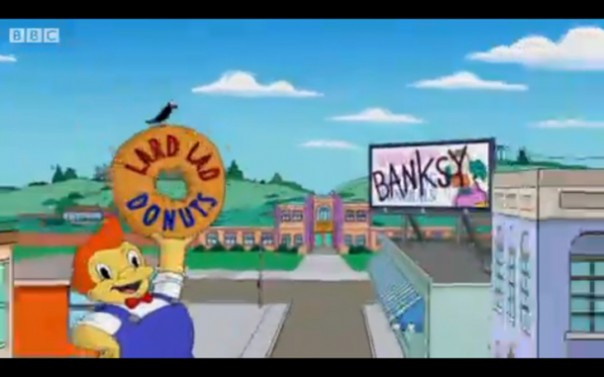 Banksy Creates Simpsons Credits