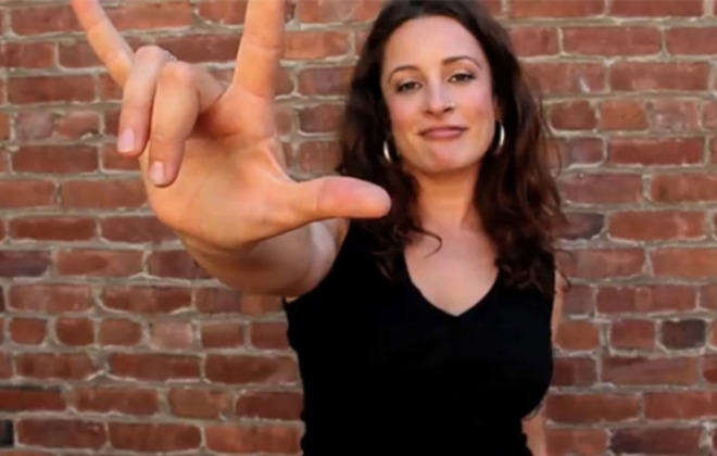 Singing in sign language